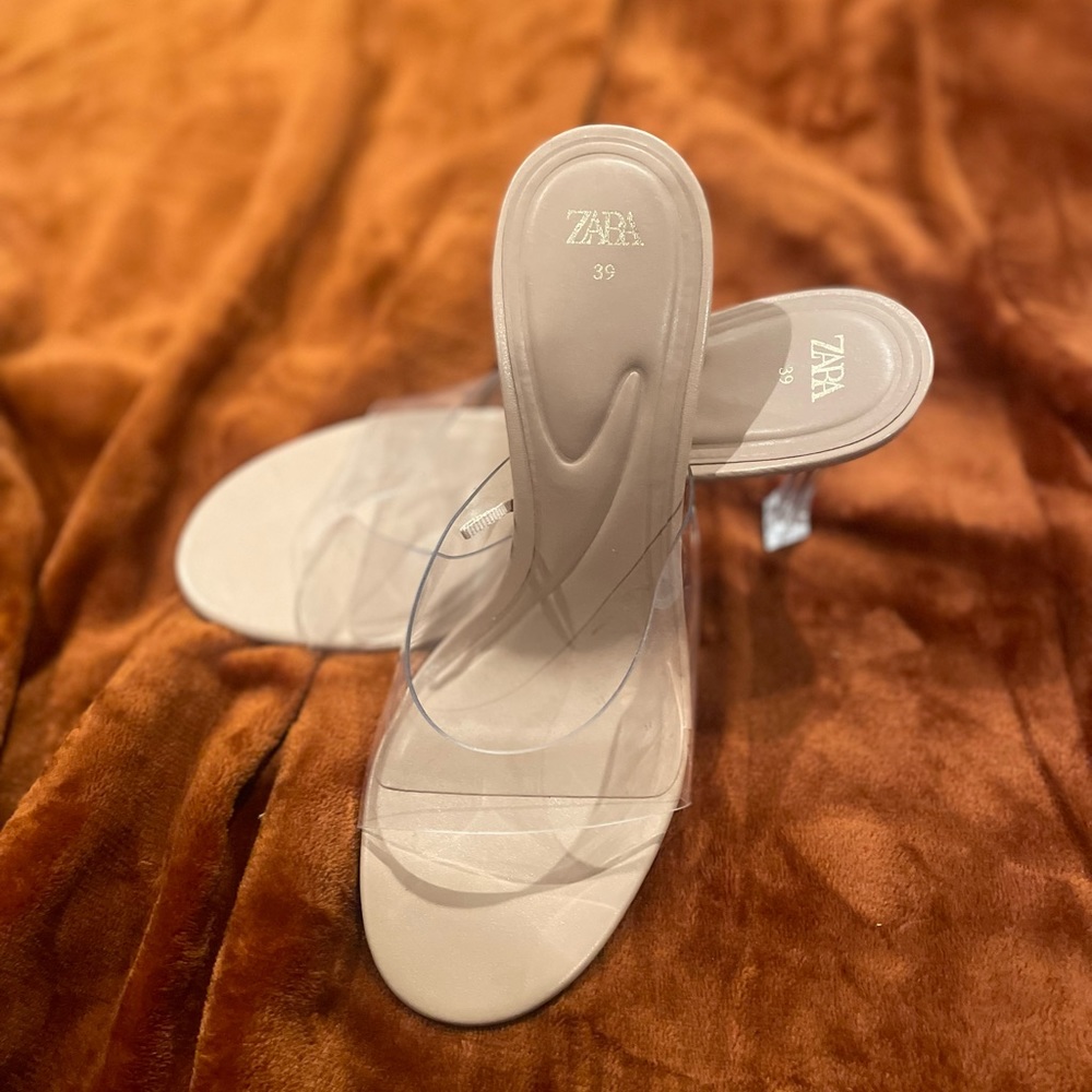 Zara Clear Heels Size 39